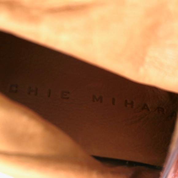 NWOT Chie Mihara Flower Corsage Brown Leather Ankle Boots 41/11M Steampunk Artsy - Picture 7 of 11